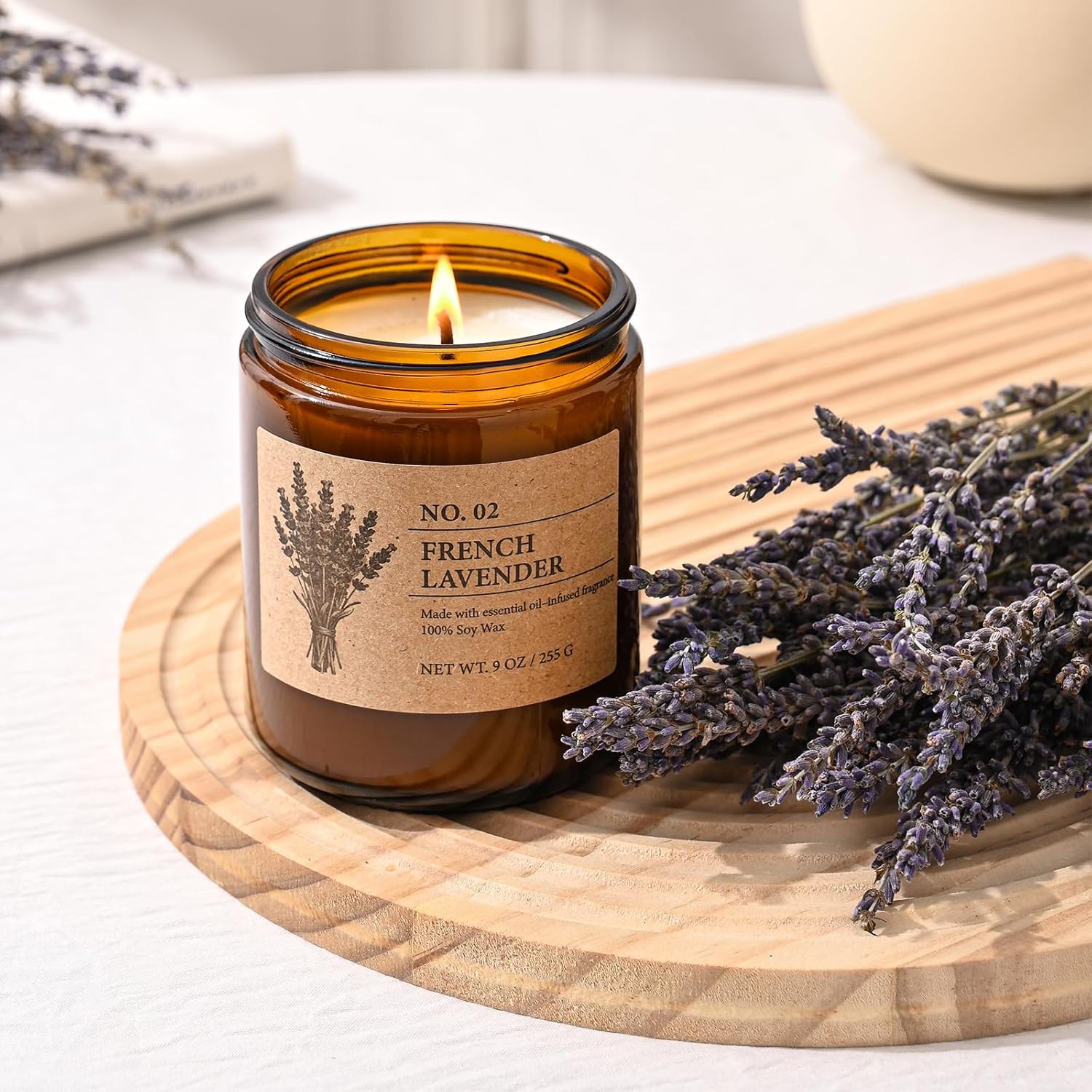 Luxury Soy Scented Candle Gift Set – 4-Piece Aromatherapy Collection (9 oz Each)