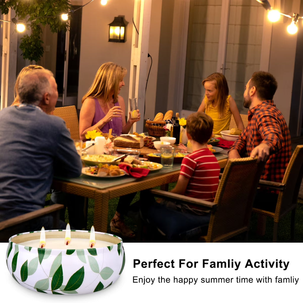 Citronella Outdoor Candles – 3 Pack
