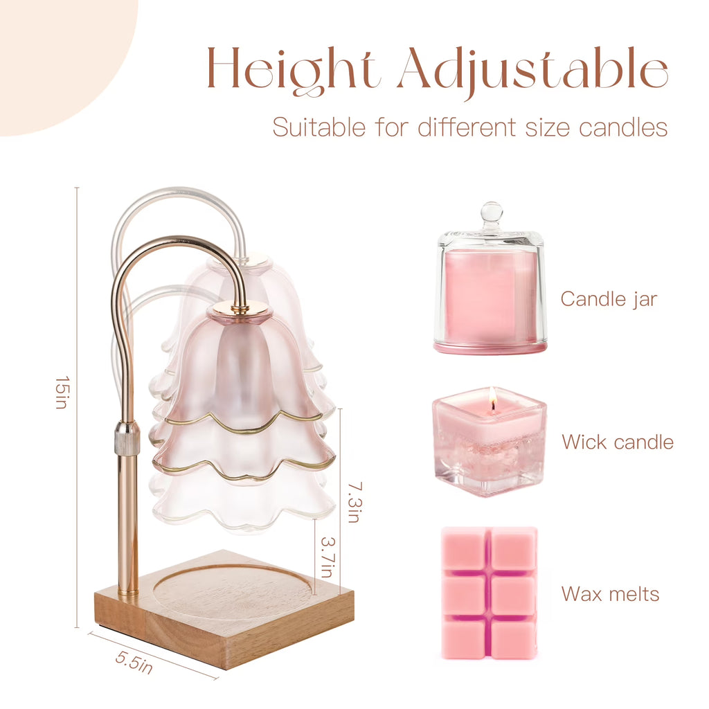 Floral Candle Warmer Lamp Gift Set