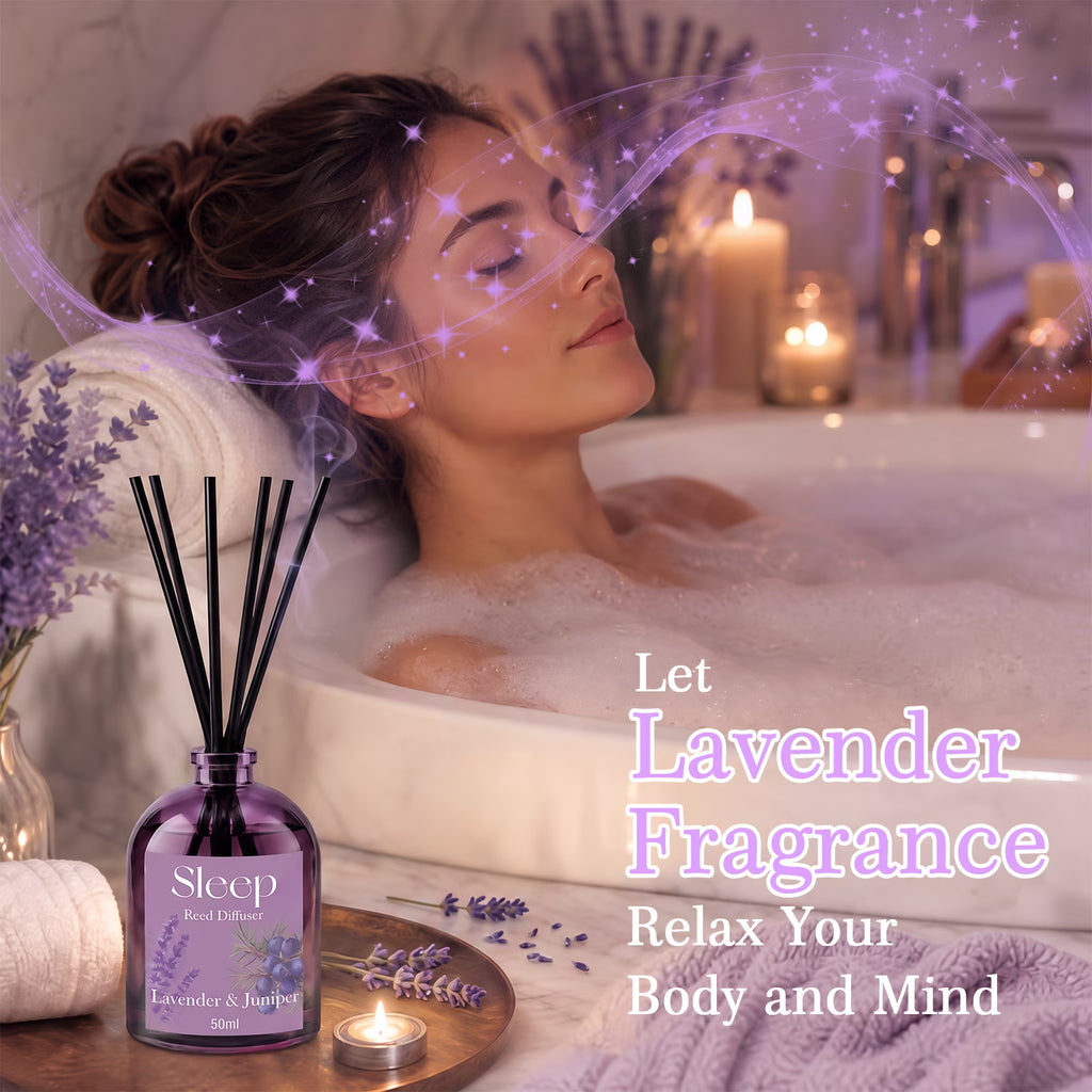Lavender Reed Diffuser Set – 4 Pack